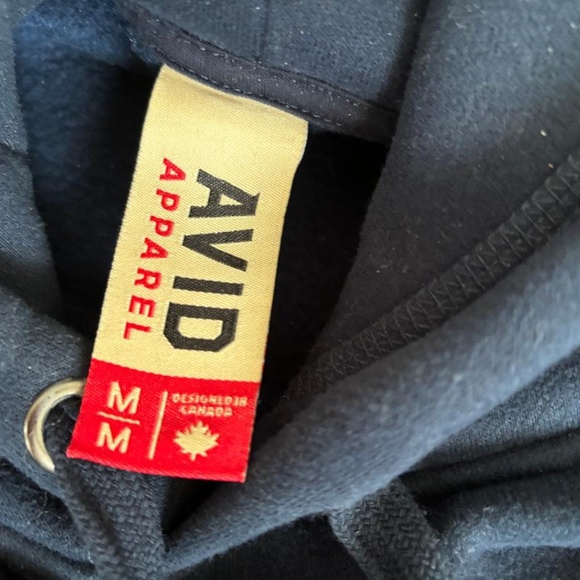 McGill University Men's Size M Hooded Sweatshirt, Dark Blue - Picture 5 of 5